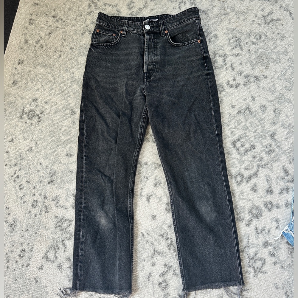 Zara Black Flare & Wide Leg Jeans